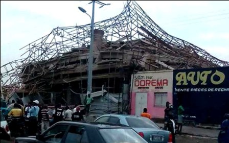 Effondrement d’un immeuble à Kinshasa