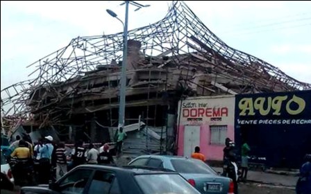 Effondrement d’un immeuble à Kinshasa